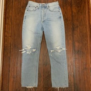 Agolde Riley Jeans in Clear Skies Size 25